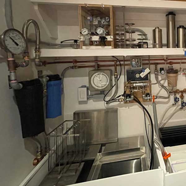 My photo lab - darkroom in Delray Beach Florida, where I print my Fine Art Photography and traditional photographic tray processed silver gelatin prints