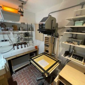 My photo lab - darkroom in Delray Beach Florida, where I print my Fine Art Photography and traditional photographic tray processed silver gelatin prints